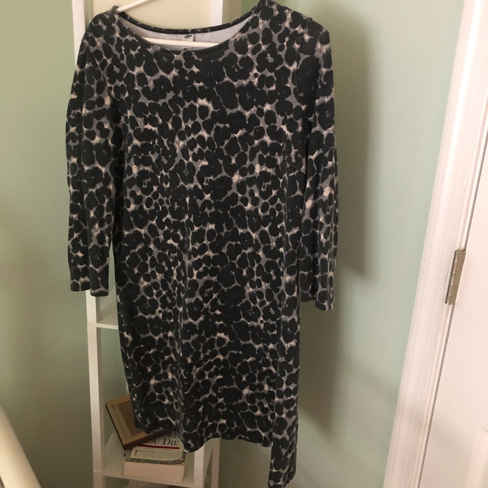 Old Navy Cotton Leopard Dress small